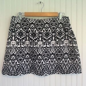 Coral Bay Black White Ikat Skirt PL